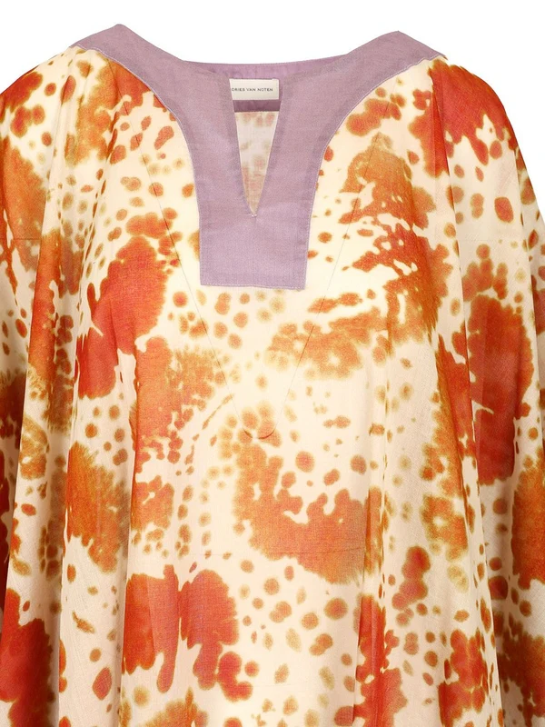 KAFTAN Printed Cotton Dress - Image 4