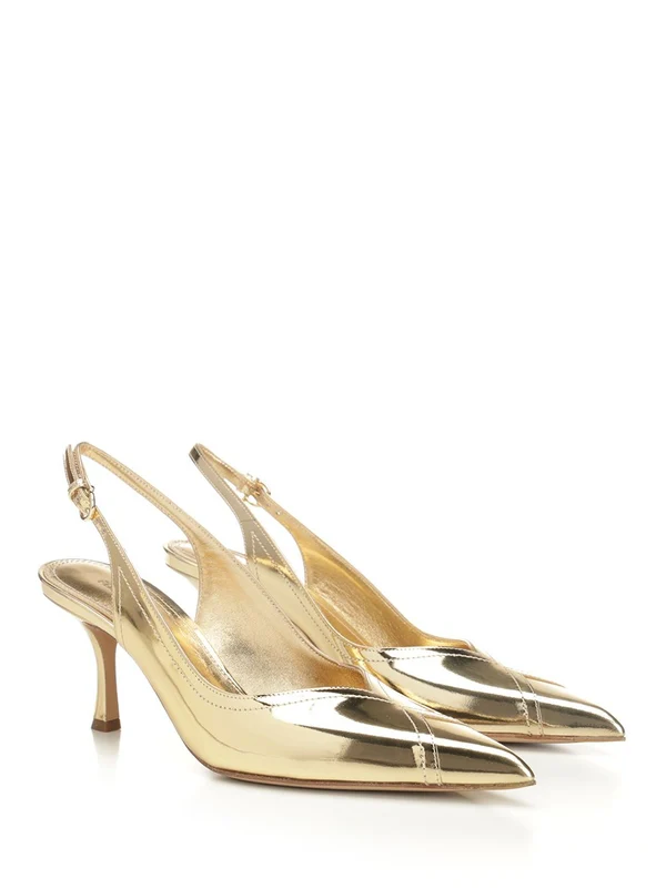Laminated leather slingback Slingback Heels - Image 2