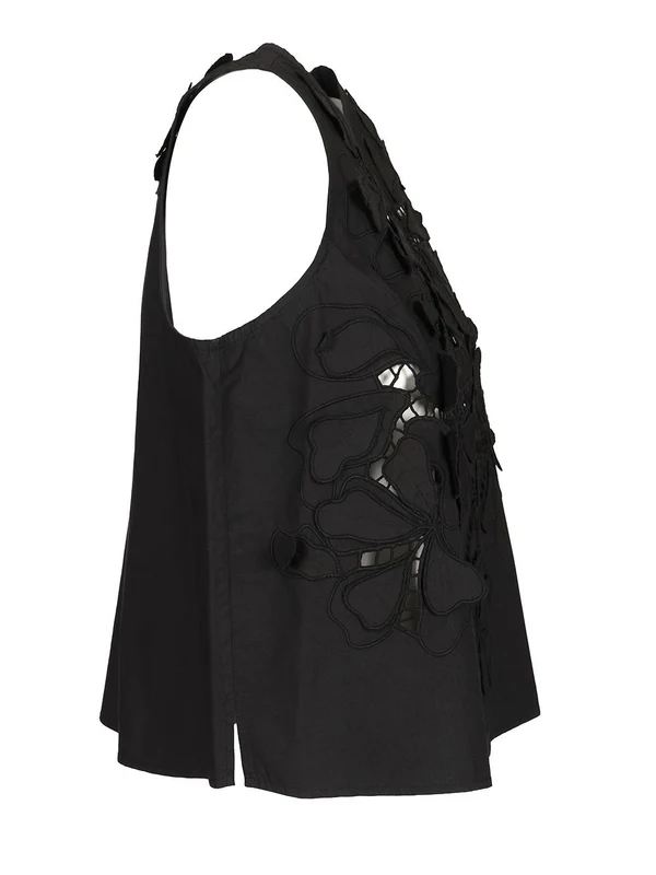 EN FLEUR Embroidered Sleeveless Top - Image 3