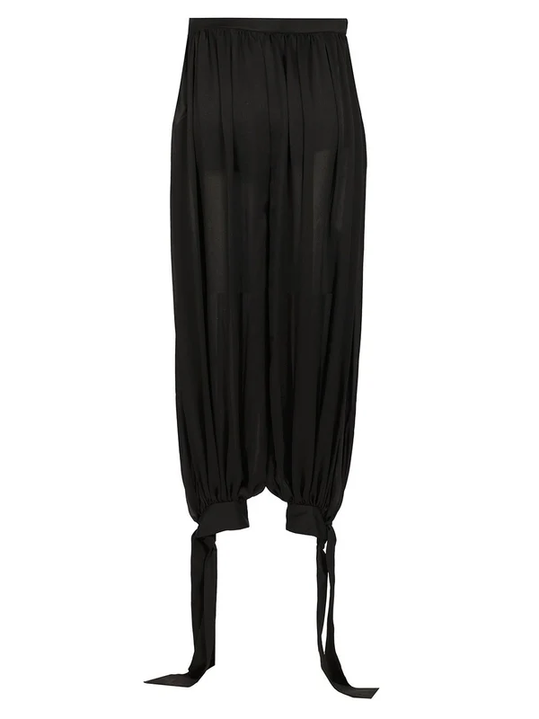 Strap Detail Balloon Silk Pants - Image 2
