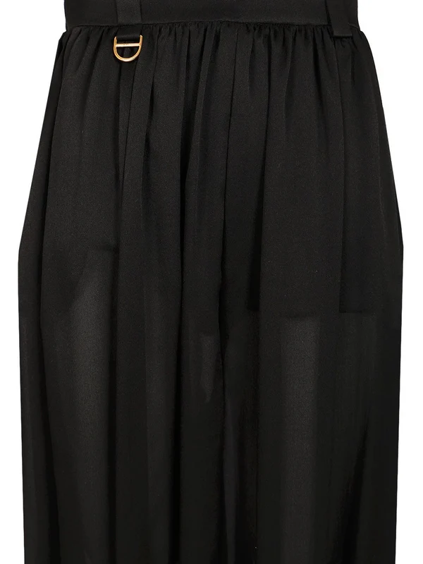 Strap Detail Balloon Silk Pants - Image 4