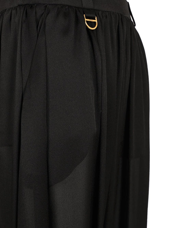 Strap Detail Balloon Silk Pants - Image 5