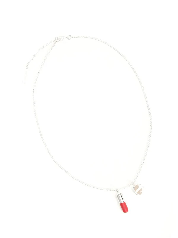 PILL Pendant Silver Necklace - Image 2