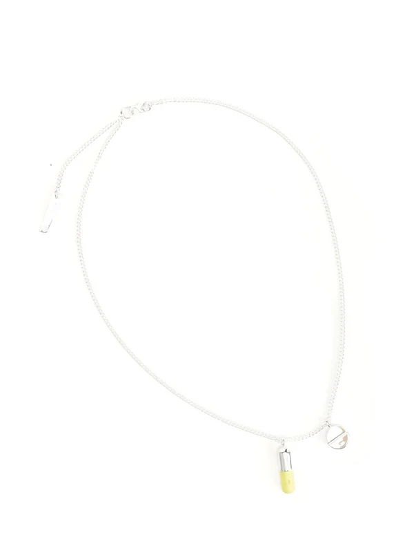 PILL Pendant Silver Necklace - Image 2