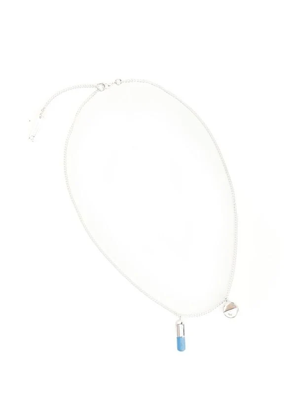 PILL Pendant Silver Necklace - Image 2
