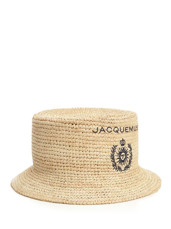 Le Bob Pesco Raffia Bucket Hat - Image 2