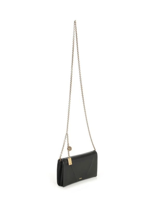 SPIN Wallet Chain Leather Crossbody Bag - Image 2