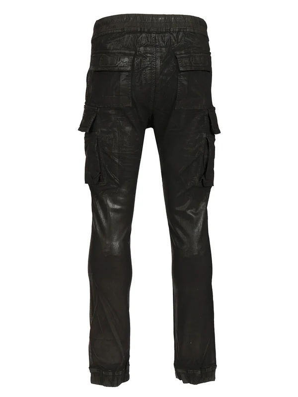 BLACK MASTODON OVERDYED FOIL STRETCH DENIM TROUSERS Denim Pants - Image 2