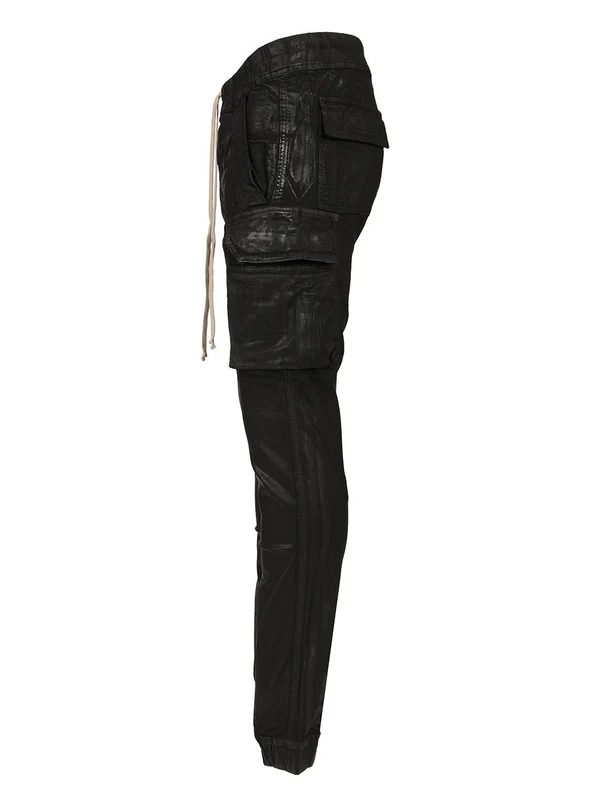 BLACK MASTODON OVERDYED FOIL STRETCH DENIM TROUSERS Denim Pants - Image 3