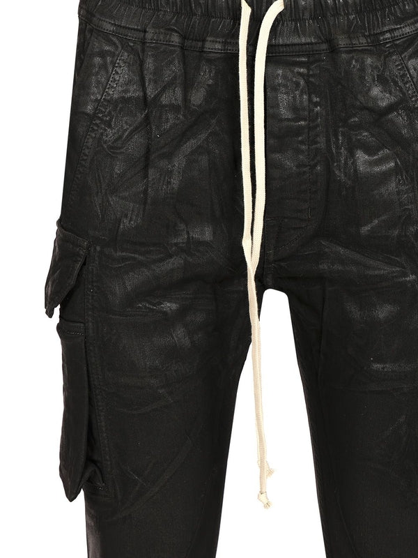 BLACK MASTODON OVERDYED FOIL STRETCH DENIM TROUSERS Denim Pants - Image 4