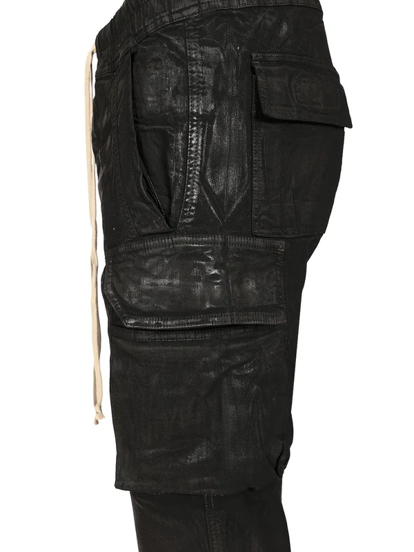 BLACK MASTODON OVERDYED FOIL STRETCH DENIM TROUSERS Denim Pants - Image 5