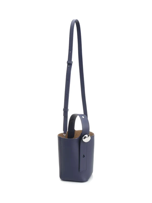 Pebble Mini Leather Bucket Bag - Image 2