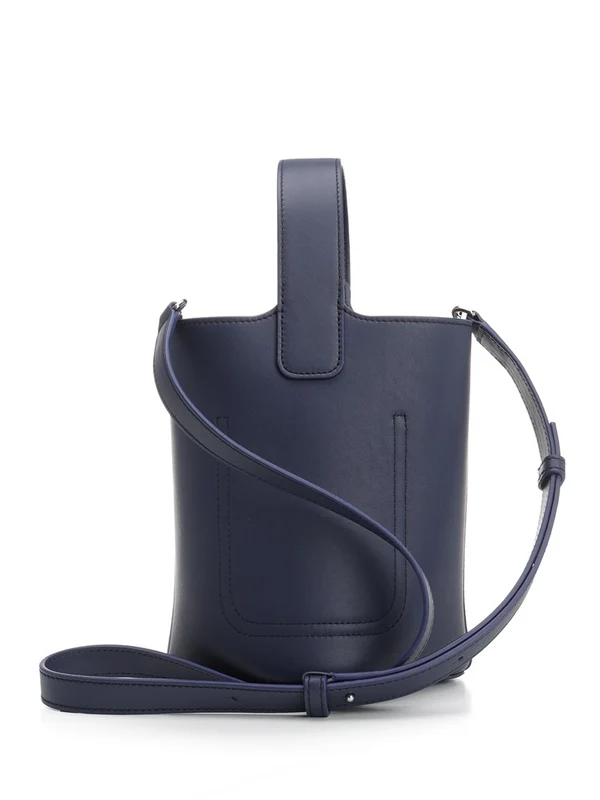 Pebble Mini Leather Bucket Bag - Image 3