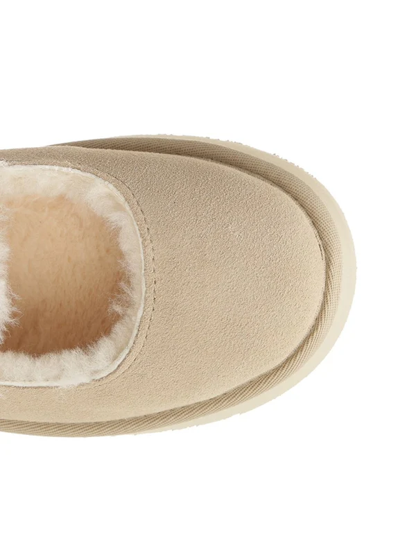 BEA Mary Jane Shearling Suede Loafers - Image 4