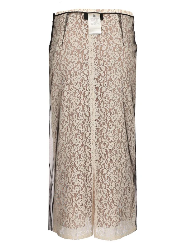 Flower Lace Midi Skirt - Image 2