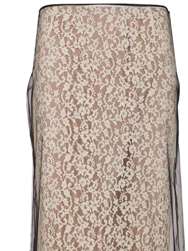 Flower Lace Midi Skirt - Image 4