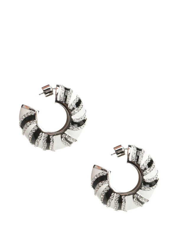 Zebra Hoop Earrings - Image 2