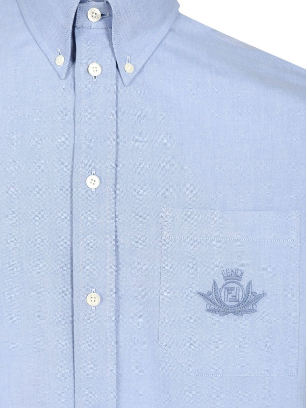 CREST Embroidered Cotton Short-Sleeve Shirt - Image 5