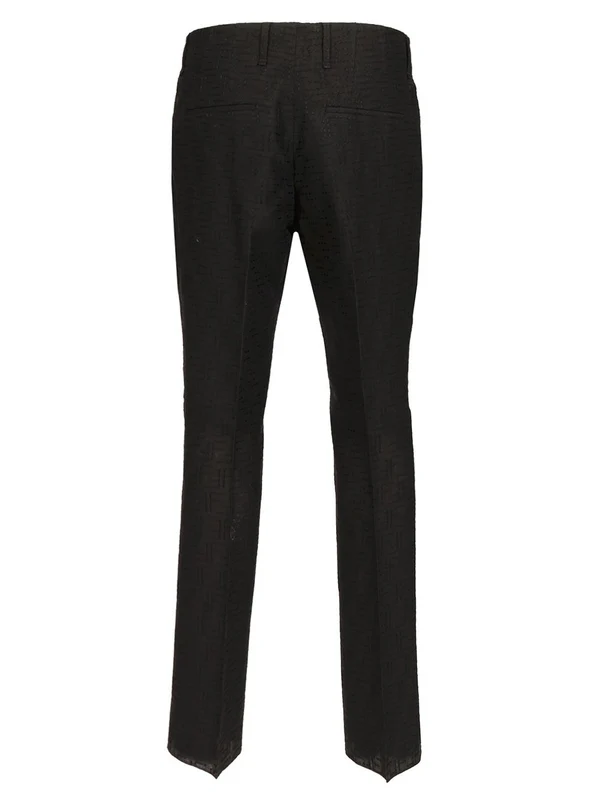 LOOK 53 Jacquard Linen Tailored Pants - Image 2