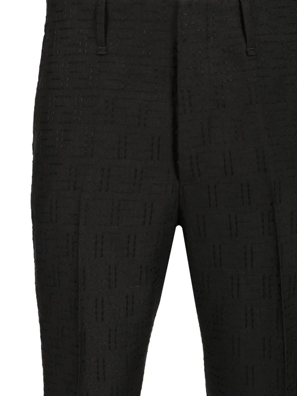 LOOK 53 Jacquard Linen Tailored Pants - Image 3