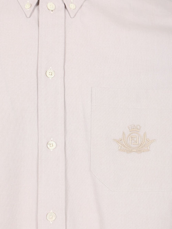 CREST Embroidered Cotton Short-Sleeve Shirt - Image 3