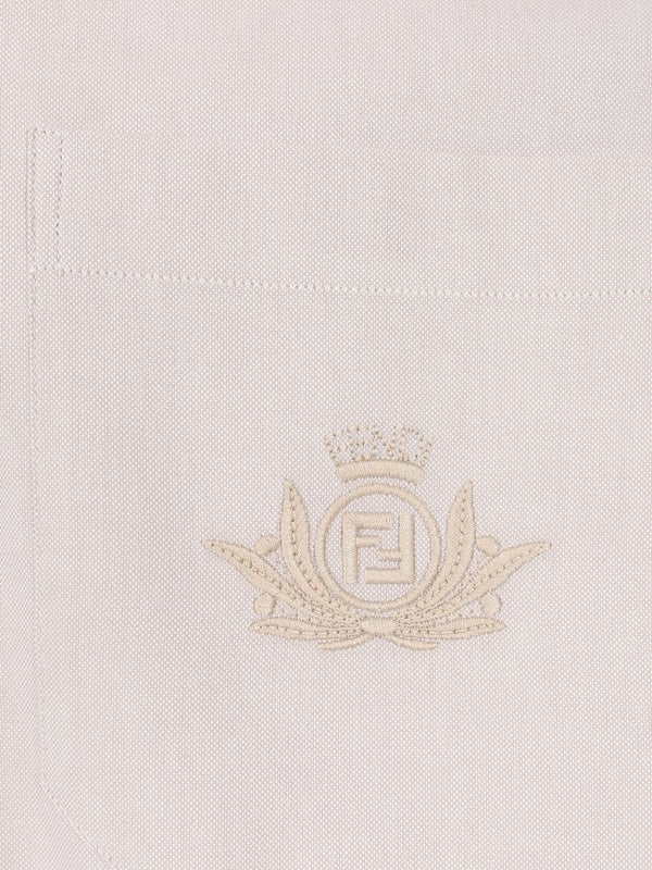 CREST Embroidered Cotton Short-Sleeve Shirt - Image 4