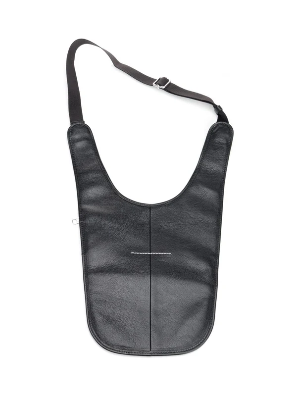Flat Saddle Mini Leather Crossbody Bag - Image 2