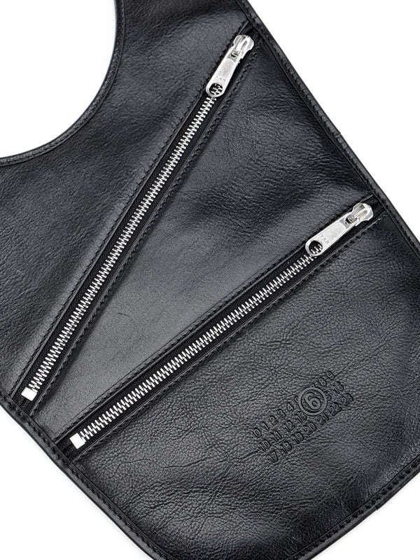 Flat Saddle Mini Leather Crossbody Bag - Image 3