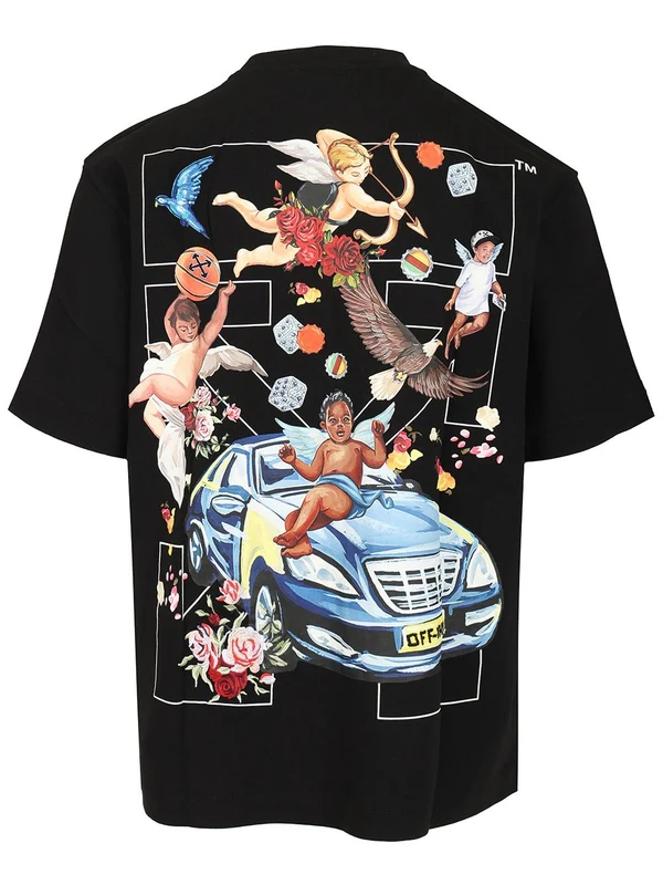 Arrow Printed Cotton Short-Sleeve T-Shirt - Image 2