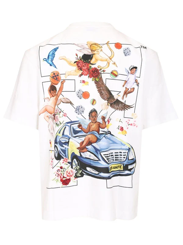 Arrow Printed Cotton Short-Sleeve T-Shirt - Image 2