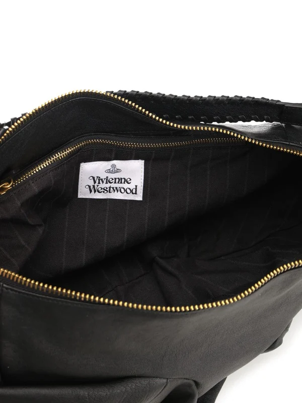 AGNES Medium Leather Shoulder Bag - Image 4