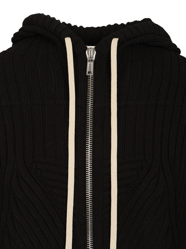 Ribbed Knit Zip-Up Hoodie - Image 4