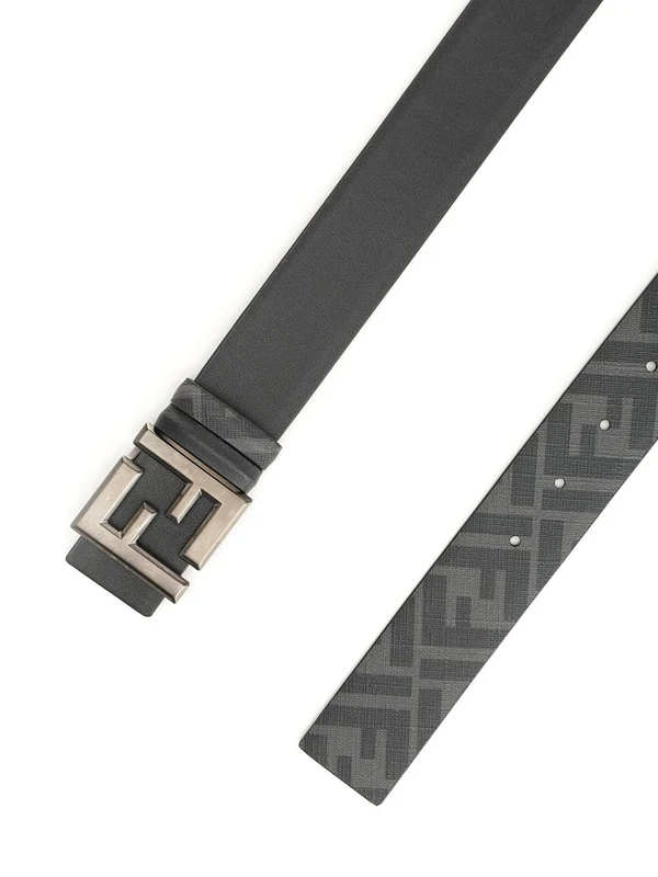 FF Buckle Reversible Leather Belt - Image 2