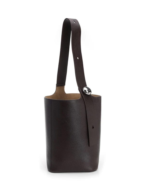 PEBBLE Large Leather Bucket Bag - Image 2