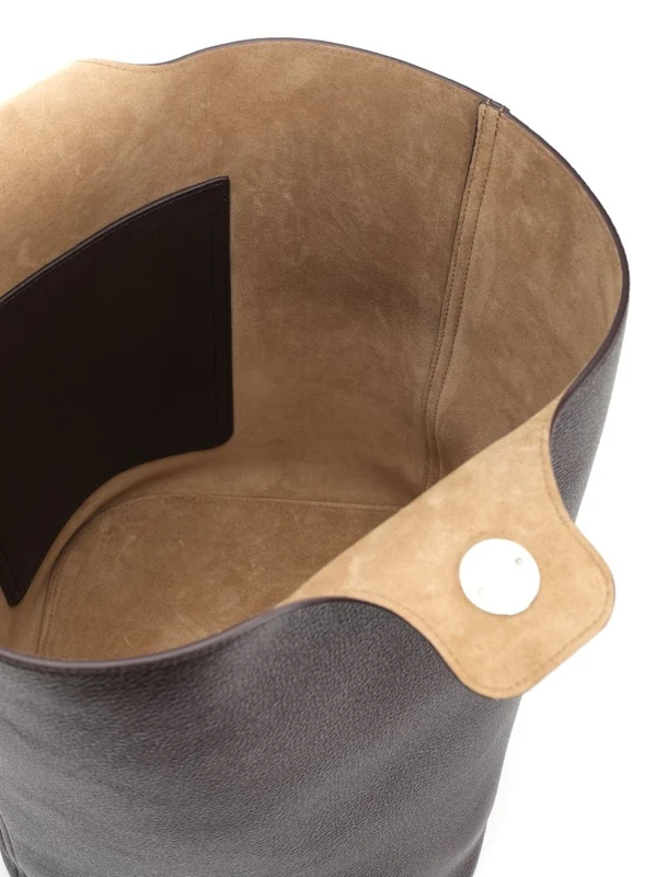 PEBBLE Large Leather Bucket Bag - Image 4