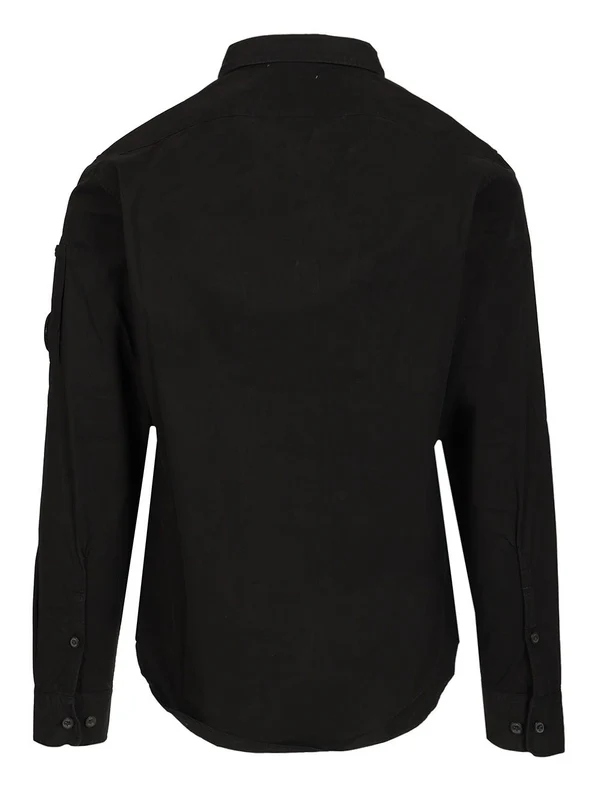 Lens Patch Cotton Gabardine Shirt - Image 2