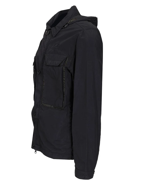 Goggle Hood Nylon Overshirt Jacket - Image 3