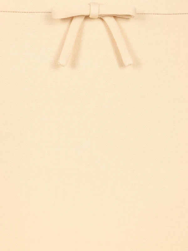 Bow Detail Wool Silk Skirt - Image 4