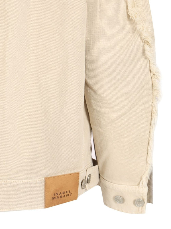 MANONA Fringe Embroidered Denim Jacket - Image 6