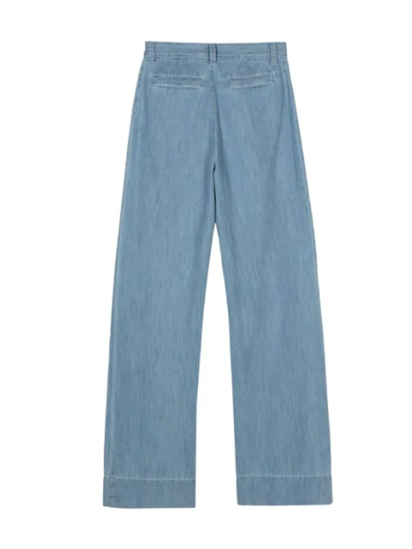 Front Pocket Wide Denim Pants - Image 2