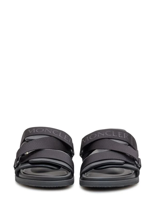 Logo Patch Double Buckle Sandals - Image 2