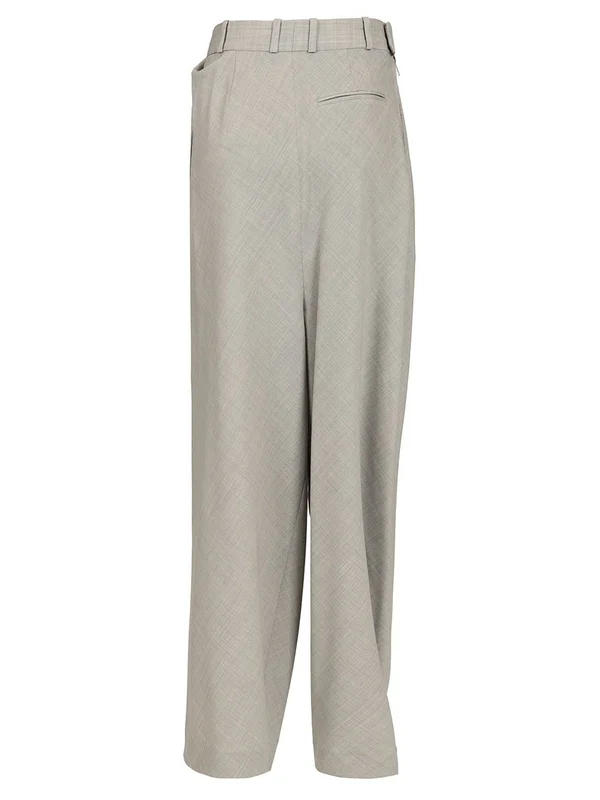 Logo Patch Draped Pants - Image 2