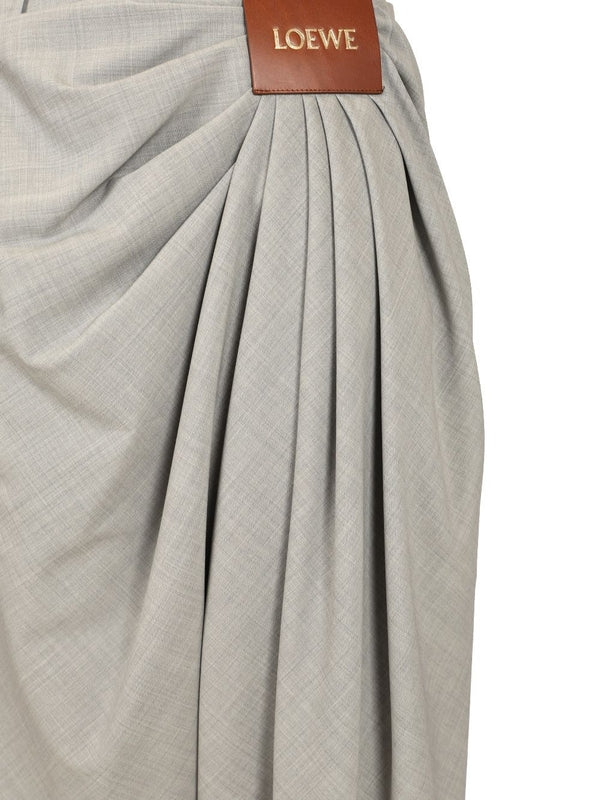 Logo Patch Draped Pants - Image 5