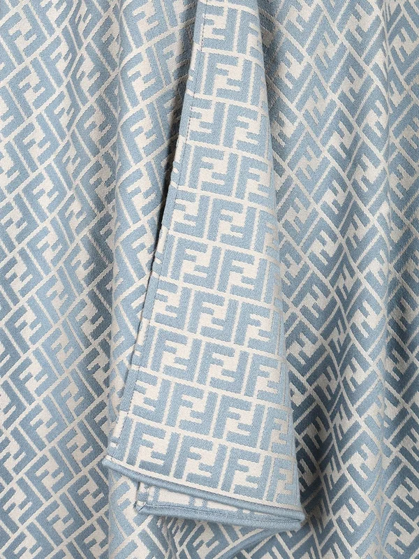 All-Over FF Logo Wool Silk Cape - Image 5