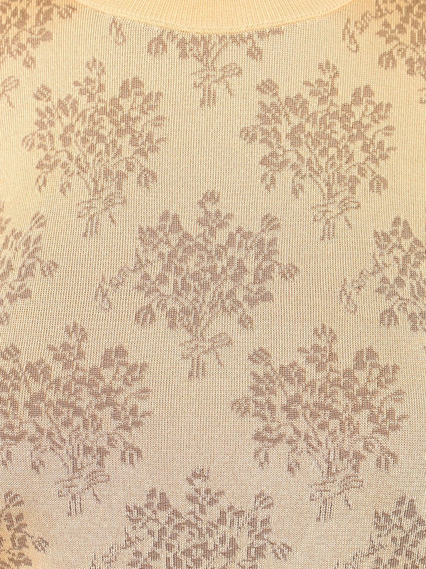 BOUQUET Jacquard Short Sleeve Knit - Image 5