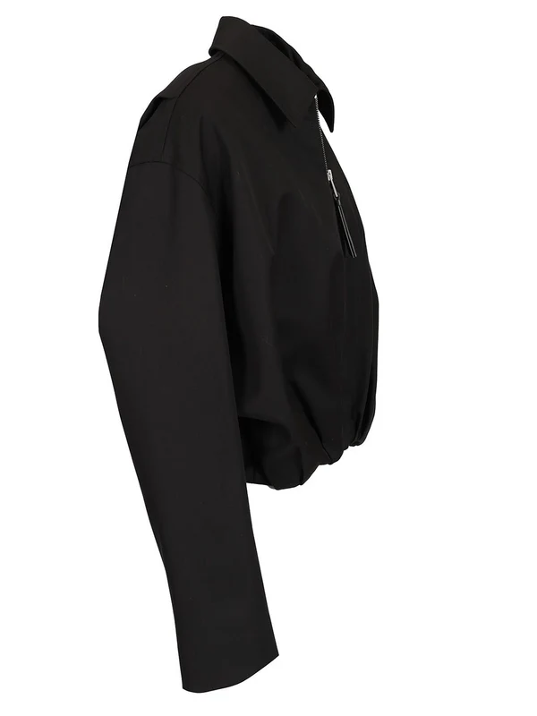 Draped Cotton Silk Jacket - Image 3