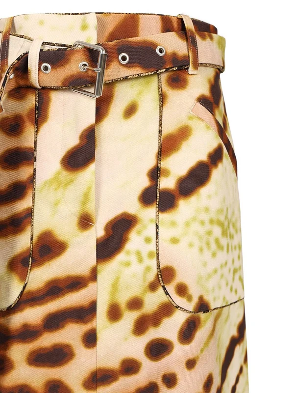 SHERAZ Printed Cotton Skirt - Image 4