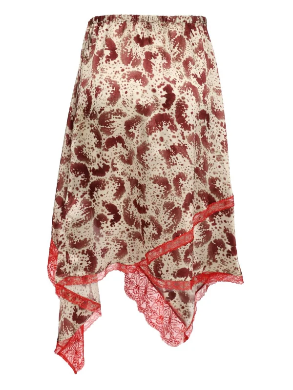 SHAKE Asymmetric Silk Skirt - Image 2