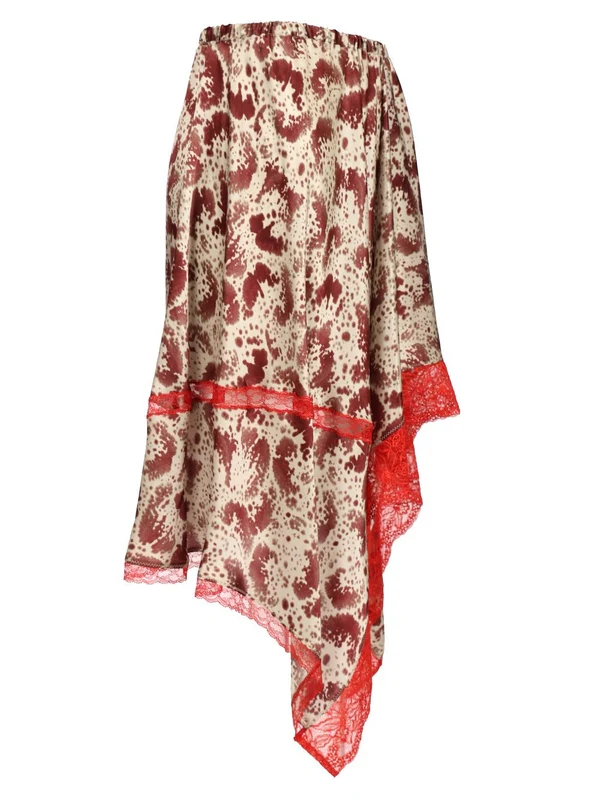 SHAKE Asymmetric Silk Skirt - Image 3