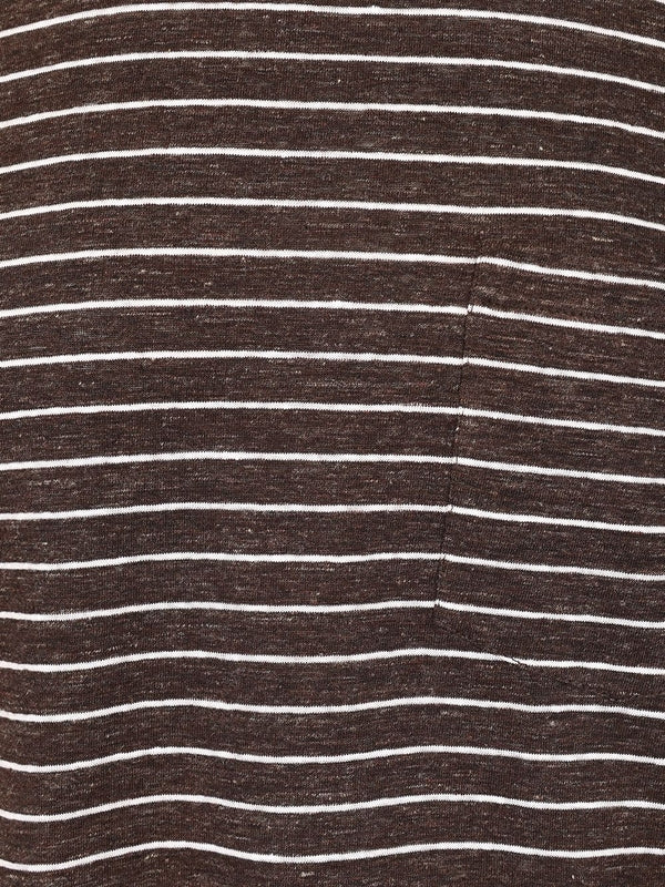 Linen Jersey Stripe Short Sleeve T-Shirt - Image 5